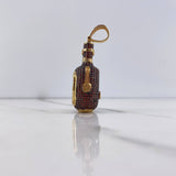 Pendant Buchanan's Bottle 20.8gr / 4.7cm / Orange Zircons Yellow Gold &