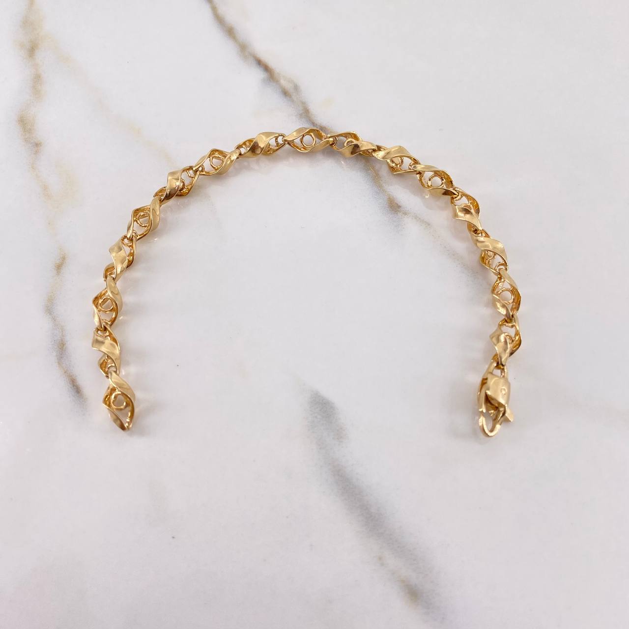 Bracelet Spiral Eyes 11.6gr / 18cm / Yellow Gold &