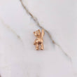Pendant Bear 4.55gr / 2.5cm / White Zircons Rose Gold $