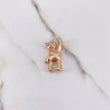 Pendant Bear 7.4gr / 3cm / White Zircons Rose Gold $