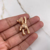 Pendant Bear 7.4gr / 3cm / White Zircons Rose Gold $