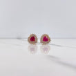 Topos Halo Corazon 4.15gr / Circones Fucsia Blancos Oro Amarillo $