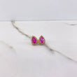 Topos Gota 2.85gr / Circones Fucsia Blancos Oro Amarillo $