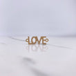 Charm Love 1.25gr / 2.8cm / White Zircons Yellow Gold $