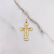 Pendant Cross Christ 2.35gr / 3.2cm / Flat Yellow Gold $