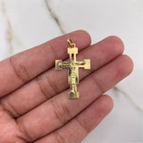 Pendant Cross Christ 2.35gr / 3.2cm / Flat Yellow Gold $