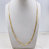 Cadena Rumana 2.9gr / 45cm / 3mm Trenzada Oro Amarillo +3 $