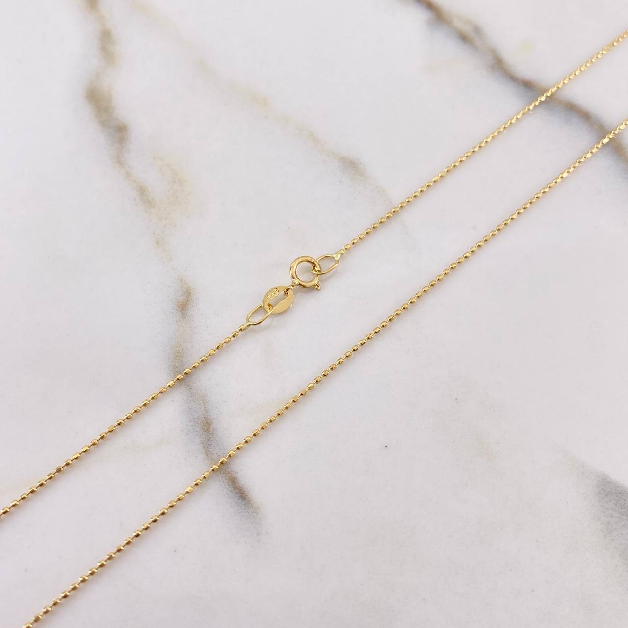 Military Chain 2.25gr / 50cm / 0.7mm Diamond Cut Yellow Gold +3 $