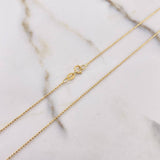 Military Chain 2.25gr / 50cm / 0.7mm Diamond Cut Yellow Gold +3 $