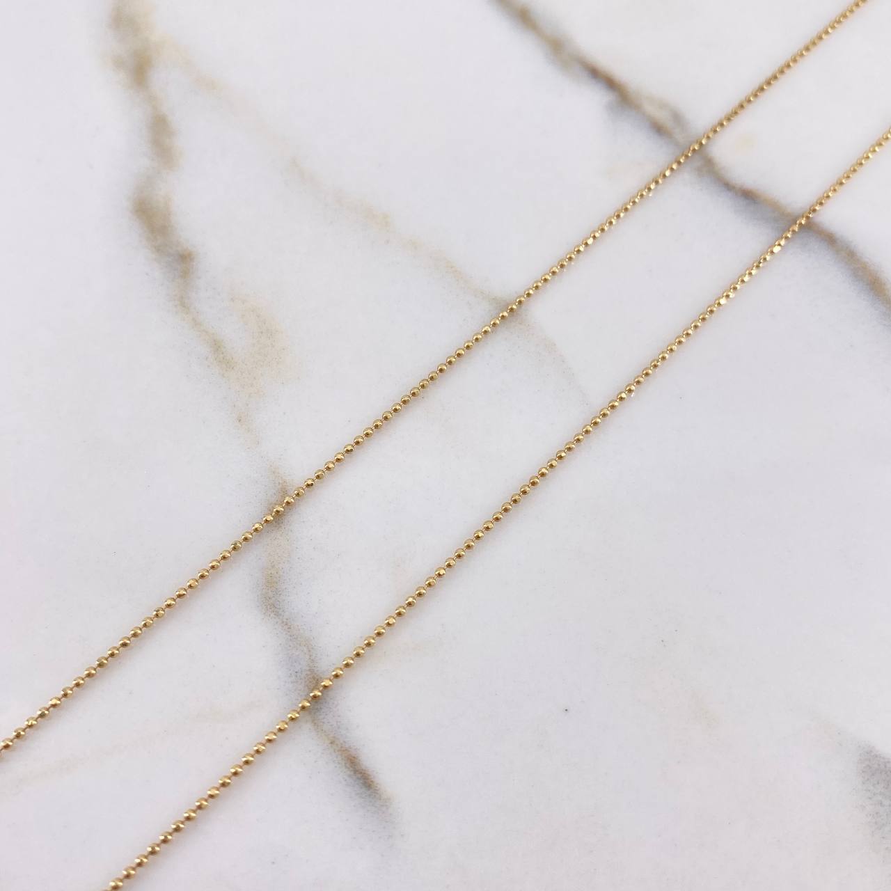Military Chain 2.35gr / 50cm / 0.7mm Diamond Cut Yellow Gold +3 $