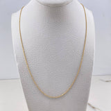 Military Chain 2.35gr / 50cm / 0.7mm Diamond Cut Yellow Gold +3 $
