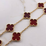 Classic Link Chain Clover VCyA 26.5gr / 45cm / Agatha Yellow Gold  $
