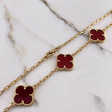 Classic Link Chain Clover VCyA 26.5gr / 45cm / Agatha Yellow Gold  $
