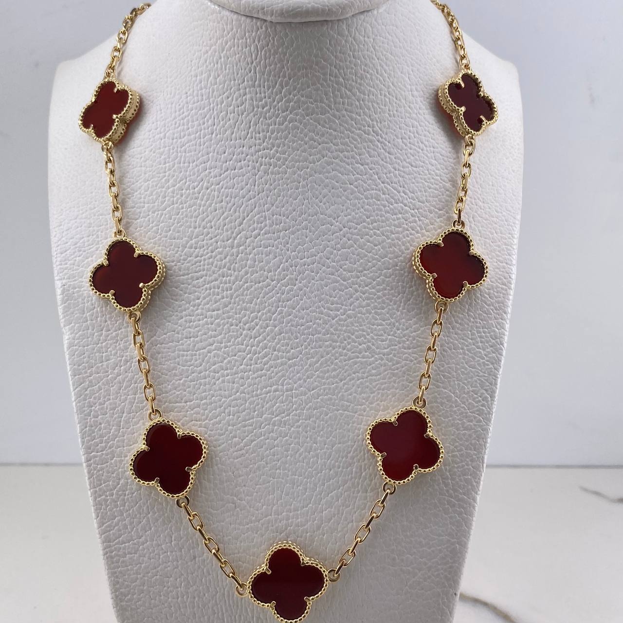 Classic Link Chain Clover VCyA 26.5gr / 45cm / Agatha Yellow Gold  $