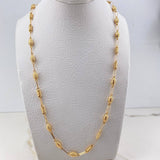 Rustic Chain Granada 8.75gr / 65cm / 5mm Barrel Yellow Gold &