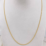 Cadena Mini Cubana 2.4gr / 45cm / 2mm Oro Amarillo +1 &