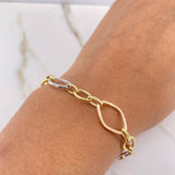 Bracelet Gitana 4.25gr / 20cm / Earrings / Three Golds +3 &