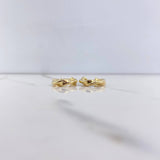 Hoop Earrings Cece 2.65gr / 2cm / Twisted Yellow Gold &