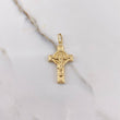 Pendant Cross Christ 2gr / 3.5cm / Saint Benedict Yellow Gold &