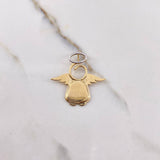 Dije Angel 3.6gr / 3cm / Liso Dos Oros Amarillo Blanco &