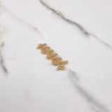 Charm Mom 2.15gr / 3.2cm / White Zircons Yellow Gold &