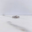 Ring Band Rhombus 2.75gr / Size 6 3/4 / White Zircons White Gold &