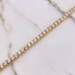 Bracelet Tennis 20gr / 20cm / White Zircons Yellow Gold &