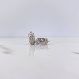 Candongas Mariposas 2.65gr / 1.4cm / Oro Blanco $