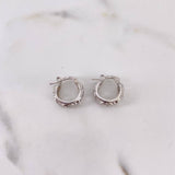 Candongas Mariposas 2.65gr / 1.4cm / Oro Blanco $