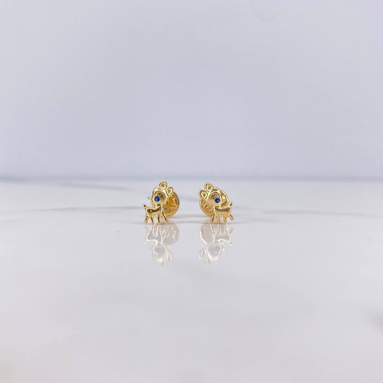 Topos Bambi 0.7gr / Circones Azul Oro Amarillo 18K $