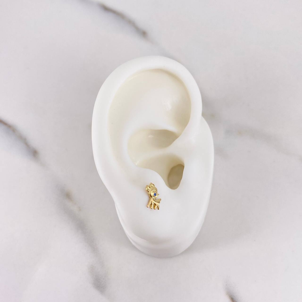 Topos Bambi 0.7gr / Circones Azul Oro Amarillo 18K $