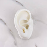 Topos Bambi 0.7gr / Circones Azul Oro Amarillo 18K $