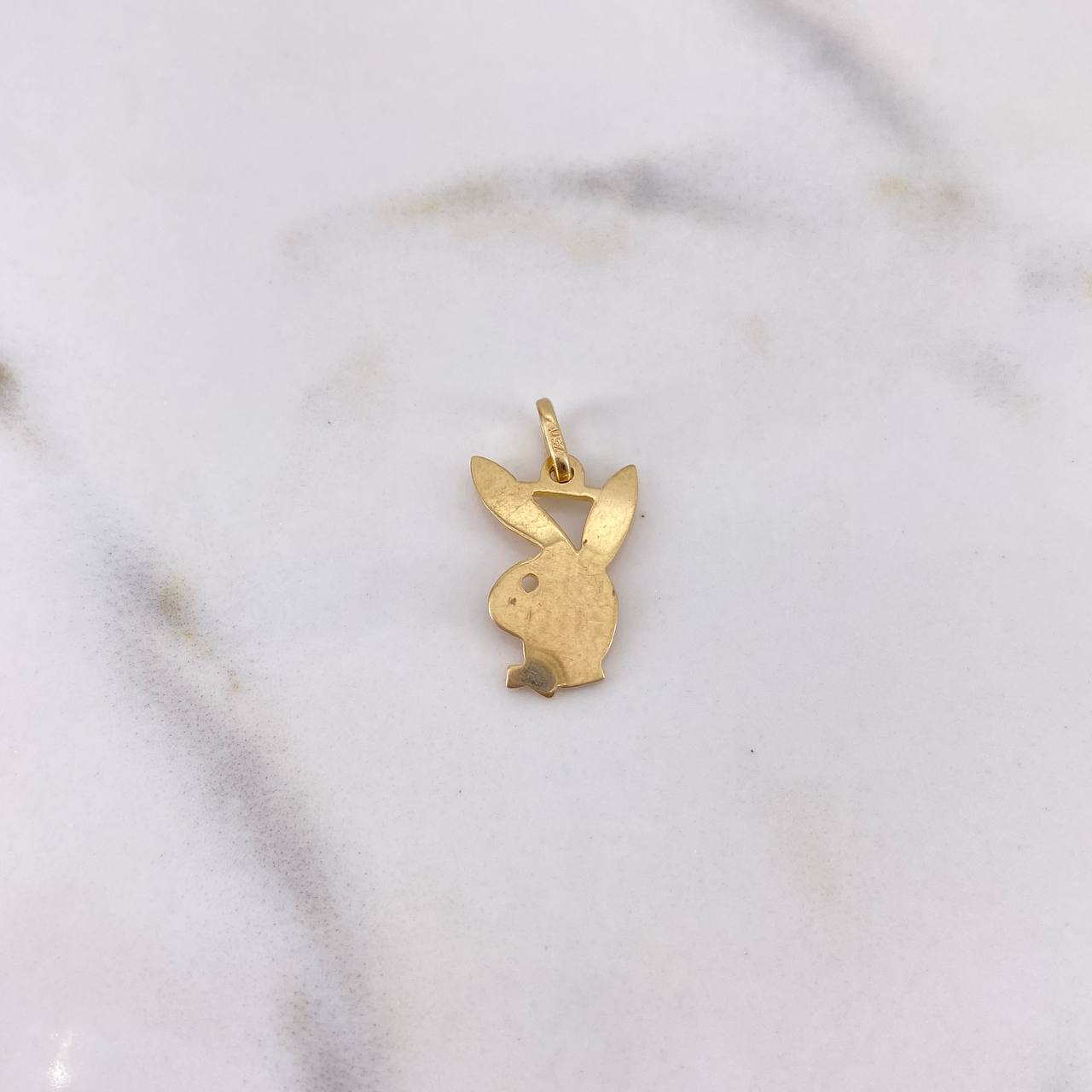 Pendant Rabbit 1.45gr / 2cm / Smooth 18K Yellow Gold $