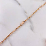 Classic Link Chain Clover VCyA 24.9gr / 45cm / 2.2mm White Mother-of-Pearl Rose Gold 18K $