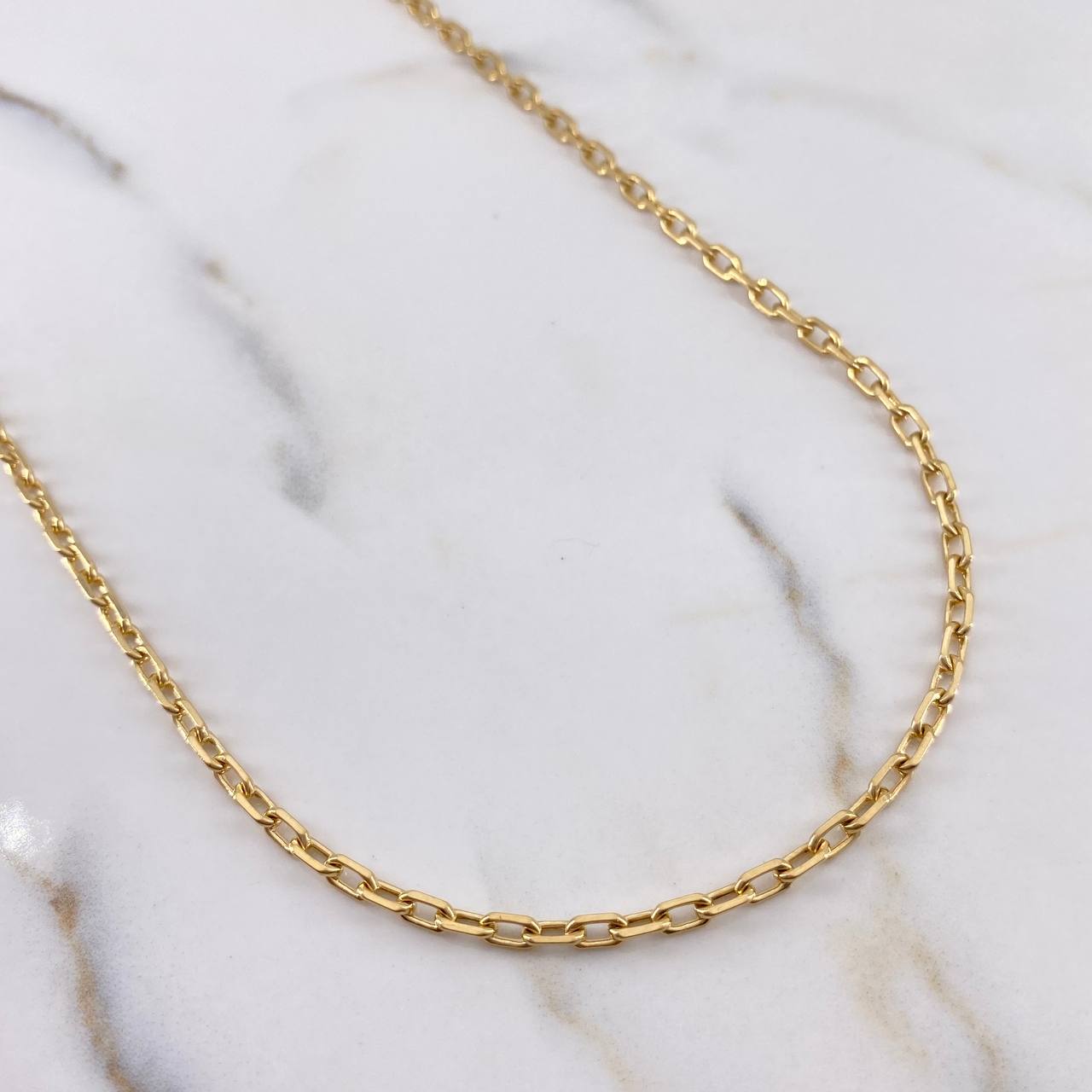Paperclip Chain 18.5gr / 60cm / 2.6mm 18K Yellow Gold $
