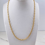 Paperclip Chain 18.5gr / 60cm / 2.6mm 18K Yellow Gold $
