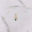 Dije Casa 0.4gr / 2.8cm / Esmeralda 8 Pts Oro Amarillo 18K (Joya) &