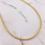 Rope Chain 8.1gr / 60cm / 2.9mm Yellow Gold +3 18K &