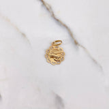 Pendant Woman 1.55gr / 2.1cm / Edges Diamond Cut Yellow Gold $