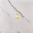 Pendant Parchment Plate 0.9gr / 2.2cm / 13mm-10mm Polished Yellow Gold $