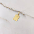 Pendant Parchment Plate 0.85gr / 2.3cm / 10.3mm*10.2mm Smooth Yellow Gold Yellow Gold $