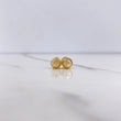Stud Earrings Bead 0.8gr / 6mm Diamond Cut Yellow Gold &