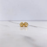 Topos Bola 0.8gr / 6mm Diamantados Oro Amarillo 18K #