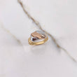Alliance Ring 4gr / Size 6 1/2 / Three Golds $