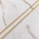 Military Chain 9.3gr / 45cm / 1.95mm Beads Diamond Cut Yellow Gold +3 $