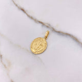 Dije San Benito 2.3gr / 2.5cm / Plano Oro Amarillo &