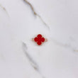 Charm Clover 3.35gr / 2.1cm / Red Ceramic Rose Gold $