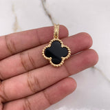 Dije Trebol VCyA 6.2gr / 3cm / Onix Oro Amarillo $
