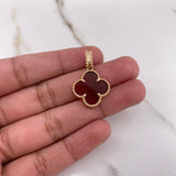 Pendant Clover 5.2gr / 2.7cm / Agatha Yellow Gold &