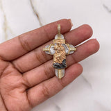 Pendant San Miguel 8.1gr / 4.3cm / White Zircons Three Golds $
